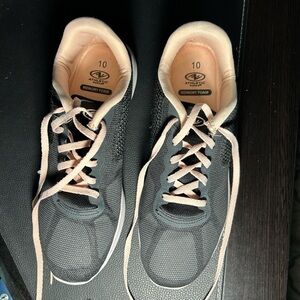 Athletic Works Women's Charcoal and Cream Sneakers